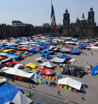 Hay agenda de movilizaciones de la CNTE hasta el lunes